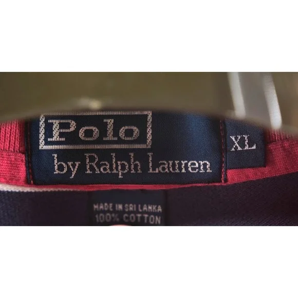 Ralph‎ Lauren Polo Shirt Men's Size XL Pink Striped - Picture 4 of 7